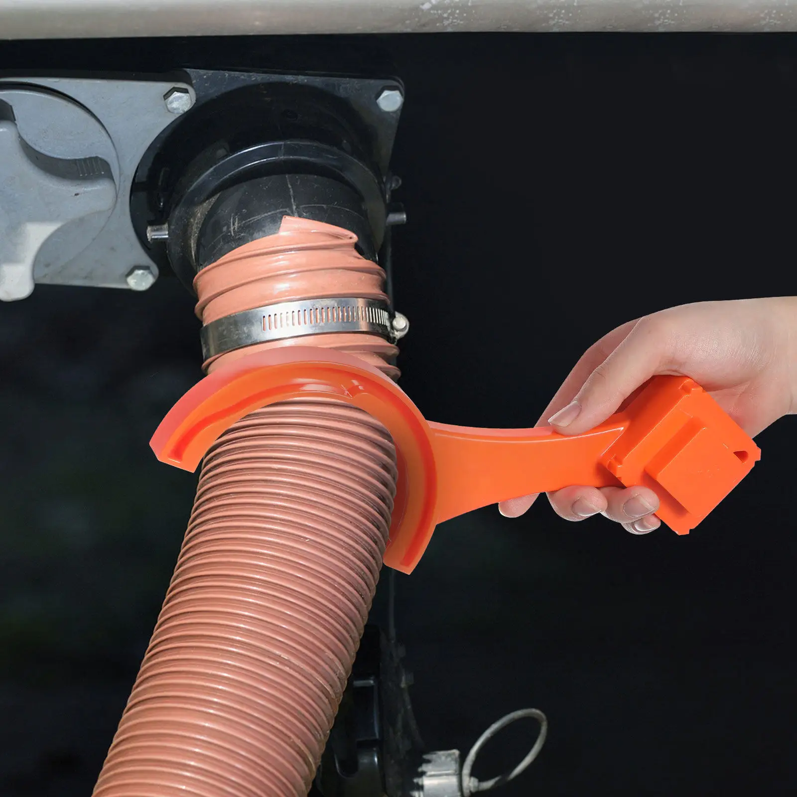1Set Rv Sewer Hose Wrench Universal Sewer Hose Connecting Disconnecting Tool Cap Valve Fitting Tool for Camper Trailer Use
1Set Rv Sewer Hose Wrench Universal Sewer Hose Connecting Disconnecting Tool Cap Valve Fitting Tool for Camper Trailer Use