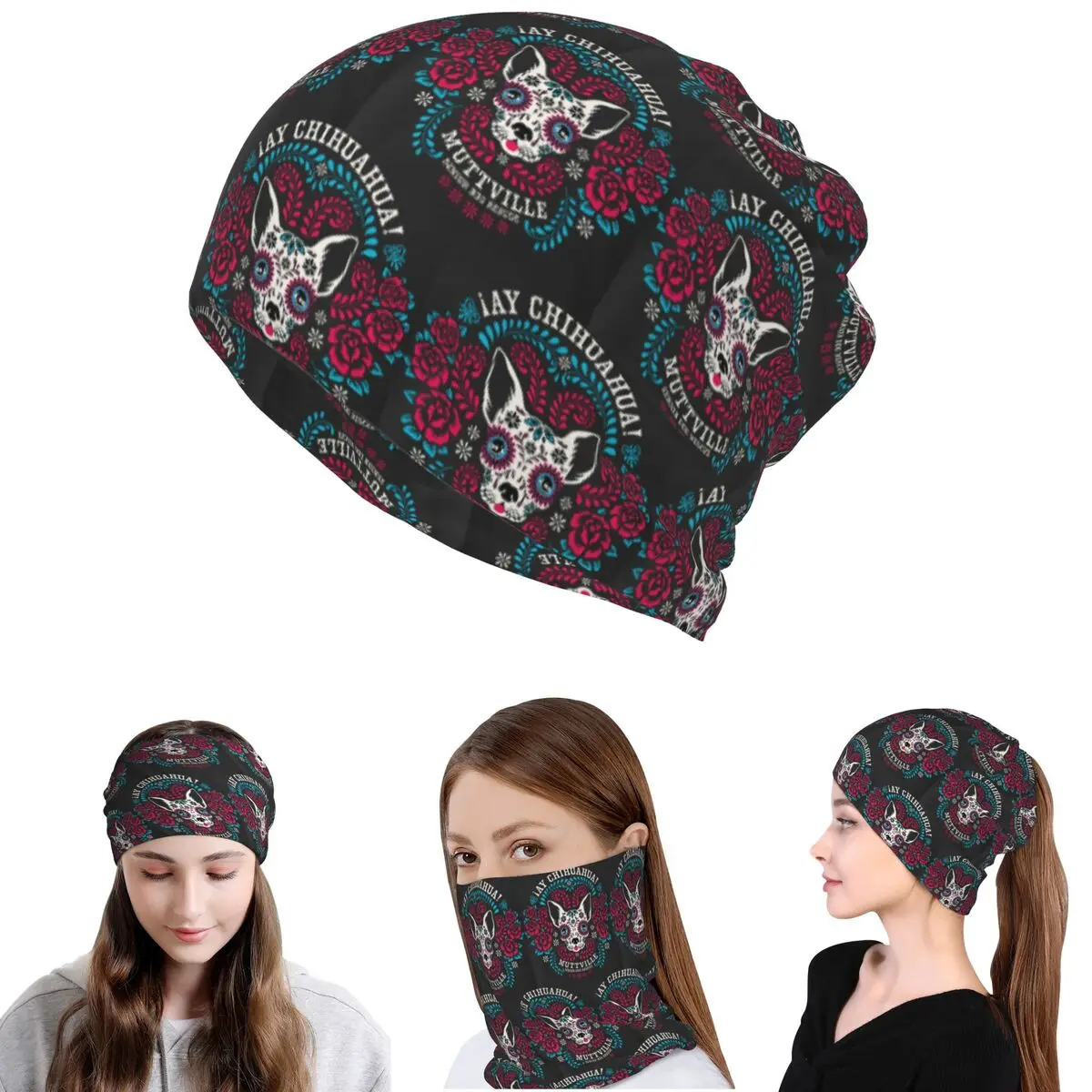 Day Of The Dead Dog Print Bandana Neck Gaiter Magic Scarf Warm Balaclava Beanies Hat Unisex Adult Breathable
Day Of The Dead Dog Print Bandana Neck Gaiter Magic Scarf Warm Balaclava Beanies Hat Unisex Adult Breathable