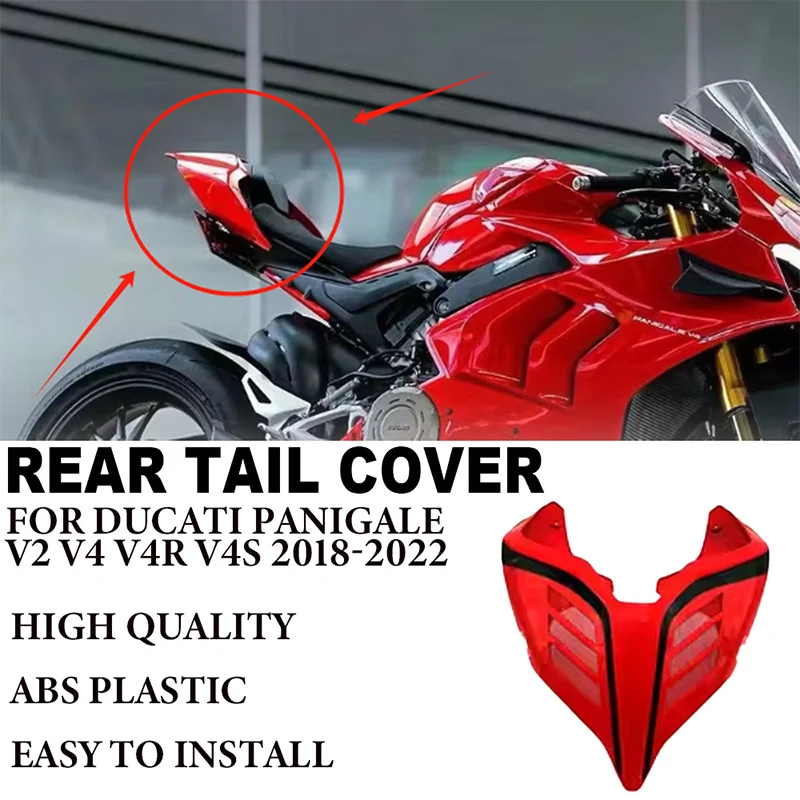 Подходит для мотоцикла Ducati Panigale V2 V4 V4R V4S 2018-2022, высококачественный корпус заднего багажника из ABS под давлением красного и черного цвета
Подходит для мотоцикла Ducati Panigale V2 V4 V4R V4S 2018-2022, высококачественный корпус заднего багажника из ABS под давлением красного и черного цвета