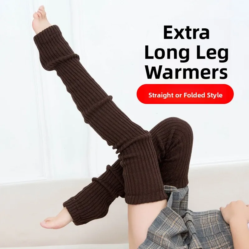 Warm Knitted Woolen Yoga Dance Socks Women's Autumn Winter Style Leg Warmers Loose Knee Protector Ultra Long over Knee Socks
Warm Knitted Woolen Yoga Dance Socks Women's Autumn Winter Style Leg Warmers Loose Knee Protector Ultra Long over Knee Socks