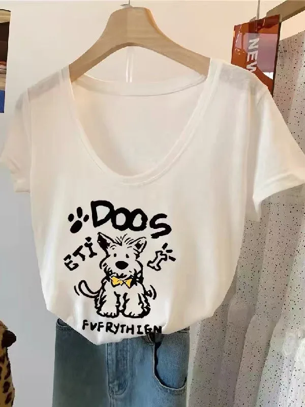 plus Size 300 Pounds Cartoon Print Short Sleeve T-Shirt Women Summer Thin Loose Goose Egg V-neck Cute Top Breathable Cotton
plus Size 300 Pounds Cartoon Print Short Sleeve T-Shirt Women Summer Thin Loose Goose Egg V-neck Cute Top Breathable Cotton