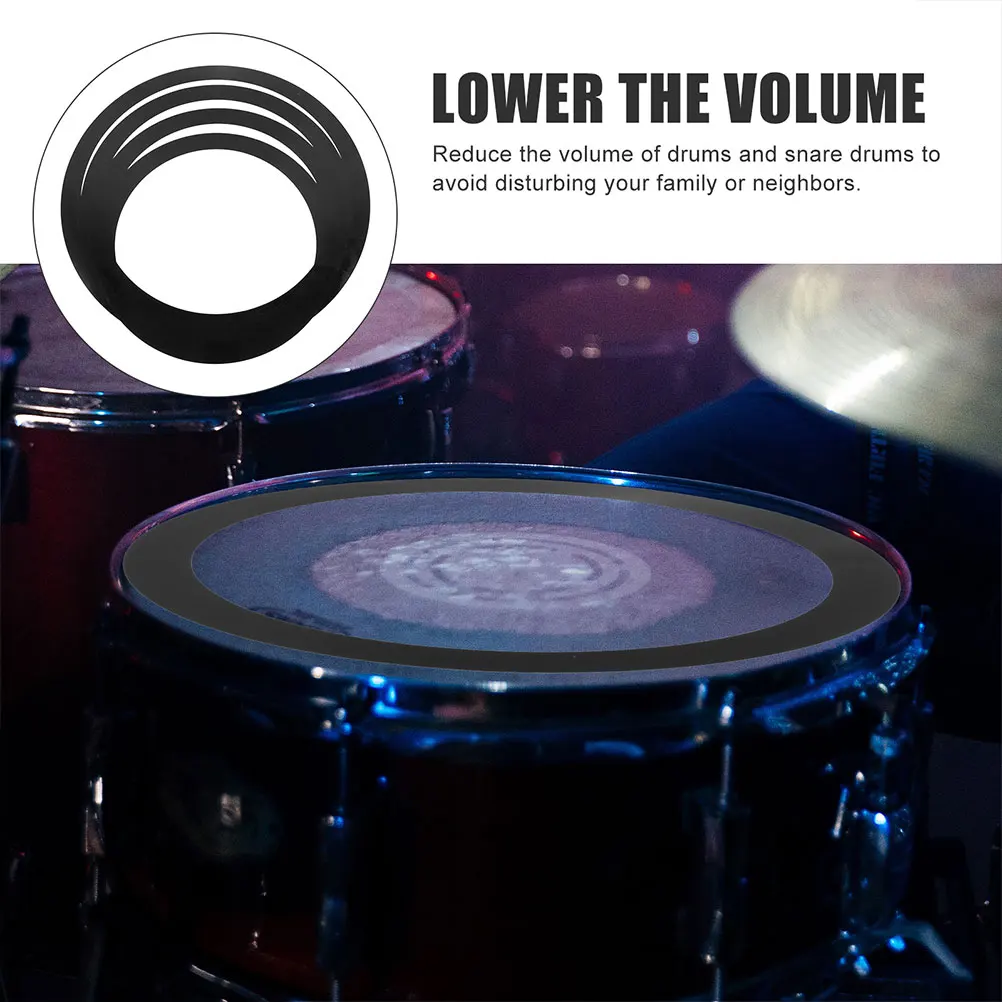 4 Pcs Black Drum Heads Set 10 12 14 16 Inch Snare Mute Kit Dampeners Practice Silencer Home Sordine Drum Kit Accessories
4 Pcs Black Drum Heads Set 10 12 14 16 Inch Snare Mute Kit Dampeners Practice Silencer Home Sordine Drum Kit Accessories