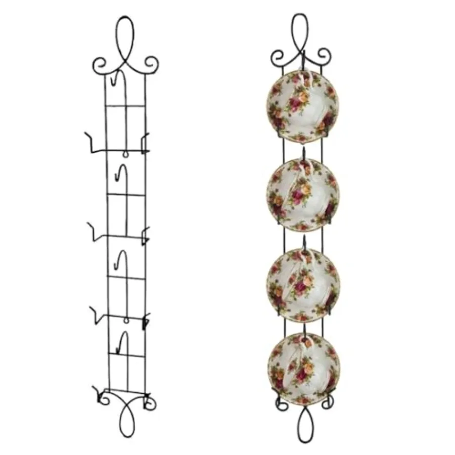 Wall Mounted Tea Cup and Saucer Display Rack 2 Pack 36" Vertical Teacup Holder Holds 8 Cups Space Saving Coffee Mug Organizer f
Wall Mounted Tea Cup and Saucer Display Rack 2 Pack 36" Vertical Teacup Holder Holds 8 Cups Space Saving Coffee Mug Organizer f