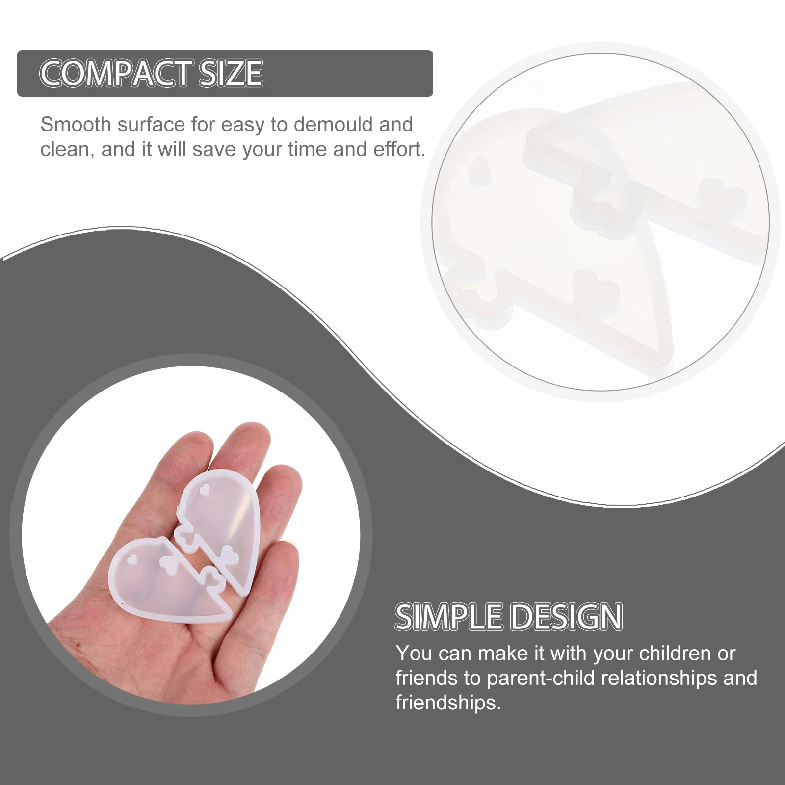 Heart Shaped Mould Resin Casting Molds White Casting Silicone DIY Hanging Tags Resin Jewelry Crafts Accessories Mold
Heart Shaped Mould Resin Casting Molds White Casting Silicone DIY Hanging Tags Resin Jewelry Crafts Accessories Mold