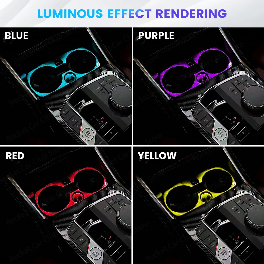 For BMW 3Serie G20 G21 G22 G23 G26 G80 G82 G83 I3 I4 Car LED 11 color ambient light Crystal water cup light with central control
For BMW 3Serie G20 G21 G22 G23 G26 G80 G82 G83 I3 I4 Car LED 11 color ambient light Crystal water cup light with central control