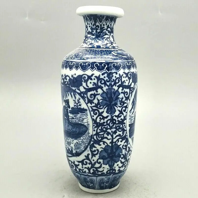 Chinese Classic Art Work old porcelain Blue and white Figure painting vases
Chinese Classic Art Work old porcelain Blue and white Figure painting vases