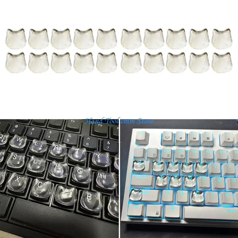 H37F Elegant Feline Design Keycaps Playful Raised Cats Keycaps for Long Nails Typing
H37F Elegant Feline Design Keycaps Playful Raised Cats Keycaps for Long Nails Typing