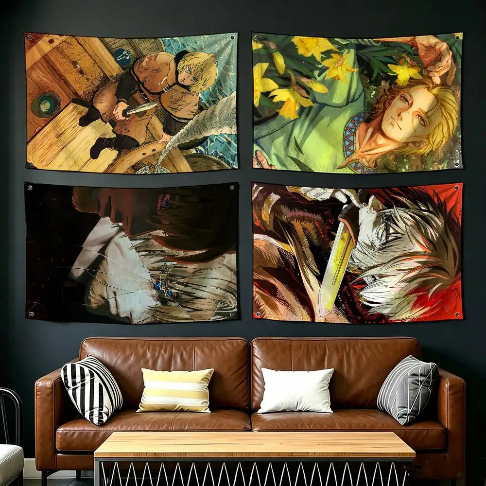 Black V-Vinland Saga Flags Suitable For Party Club Outdoor Interior Wall Decoration Banner Fans Gift
Black V-Vinland Saga Flags Suitable For Party Club Outdoor Interior Wall Decoration Banner Fans Gift