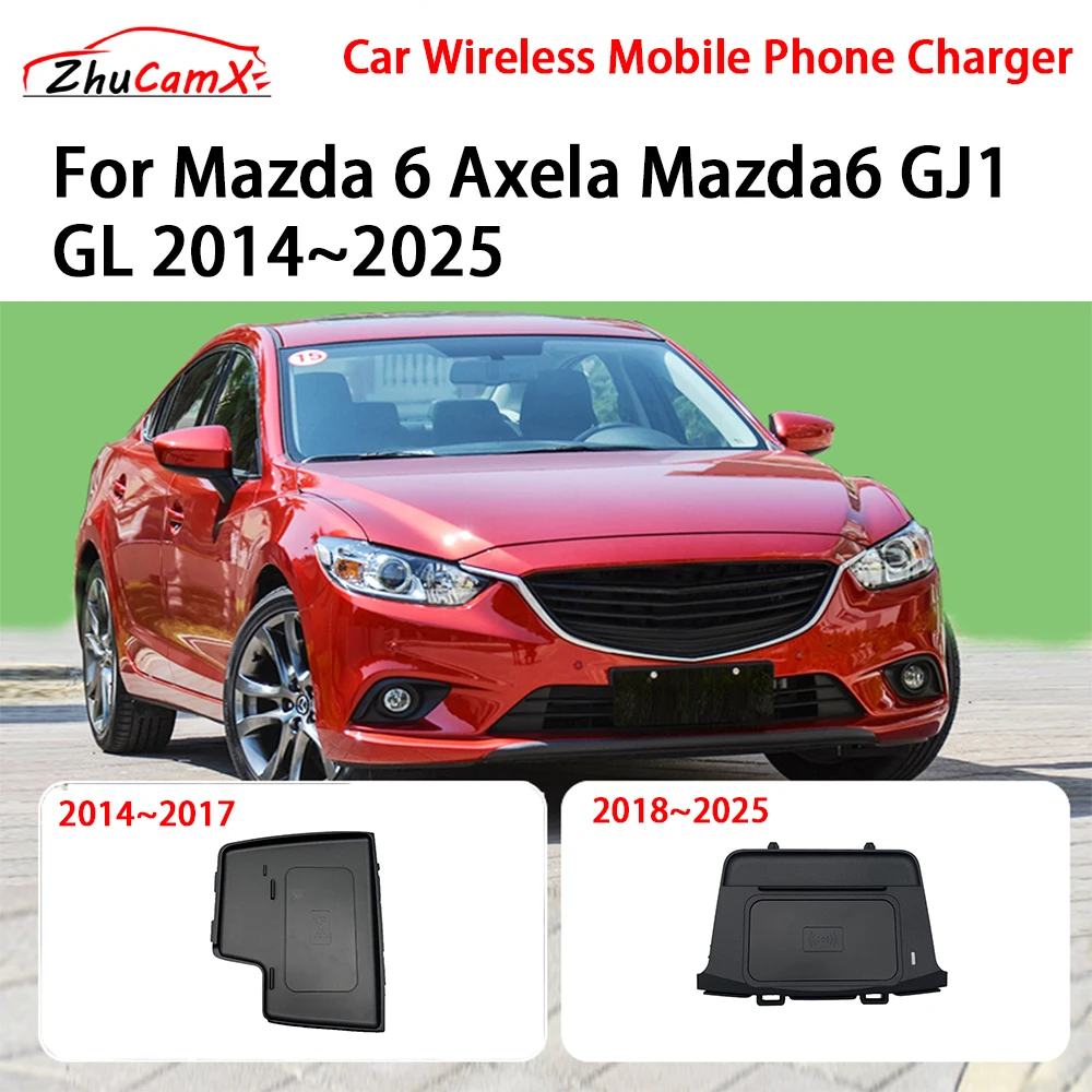 Car Wireless Mobile Phone Charger Center Console Storage QI 18W iPhone fast charge for Mazda 6 Axela Mazda6 GJ1 GL 2014–2025
Car Wireless Mobile Phone Charger Center Console Storage QI 18W iPhone fast charge for Mazda 6 Axela Mazda6 GJ1 GL 2014–2025