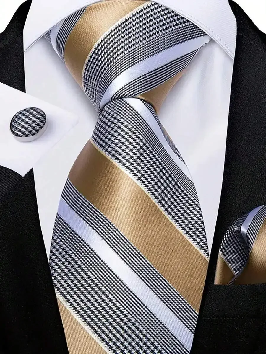 Men Neck Tie Set With Cufflinks For Business Party Graduation
Men Neck Tie Set With Cufflinks For Business Party Graduation