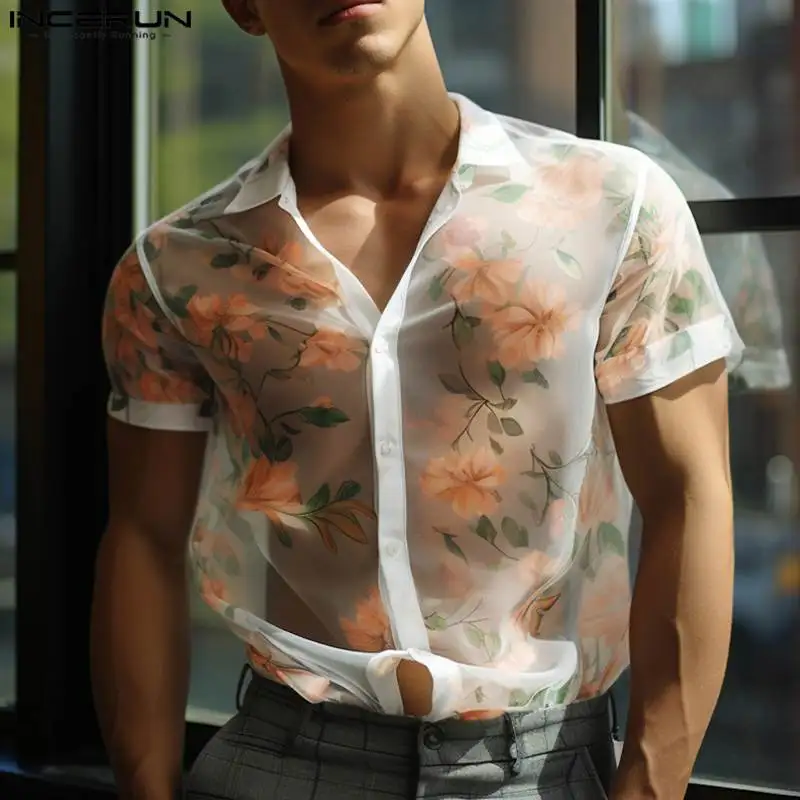 Fashion Casual Style Tops INCERUN 2024 New Men's Floral Printed Shirts Handsome Male Streetwear Lapel Short Sleeved Shirts S-5XL
Fashion Casual Style Tops INCERUN 2024 New Men's Floral Printed Shirts Handsome Male Streetwear Lapel Short Sleeved Shirts S-5XL