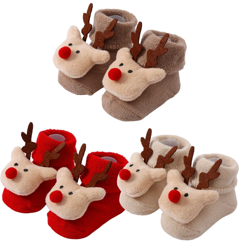 3 пары рождественских детских носков для мальчиков и девочек, осенне-зимние противоскользящие носки-тапочки для малышей, красные праздничные новогодние носки для детей 0-1 года
3 пары рождественских детских носков для мальчиков и девочек, осенне-зимние противоскользящие носки-тапочки для малышей, красные праздничные новогодние носки для детей 0-1 года