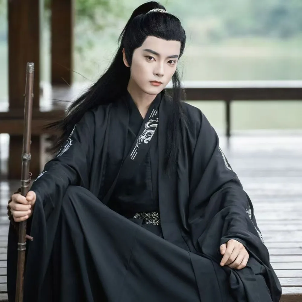 Hanfu Men Chinese Traditional Dragon Printed Male Halloween Carnival Cosplay Costume Black Hanfu Outfit for Men Plus Size
Hanfu Men Chinese Traditional Dragon Printed Male Halloween Carnival Cosplay Costume Black Hanfu Outfit for Men Plus Size