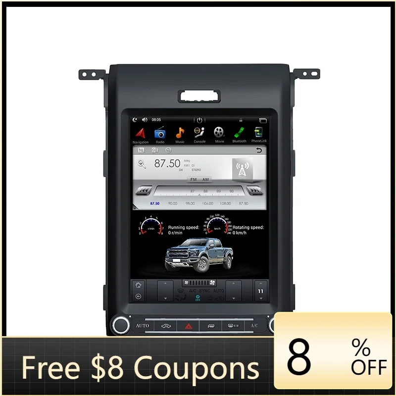 ZAIQU 12.1 Inch Touch Screen Car Radio GPS Navigation Player for Ford F150 2014-2015
ZAIQU 12.1 Inch Touch Screen Car Radio GPS Navigation Player for Ford F150 2014-2015