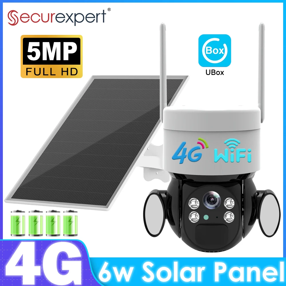 5MP 4G SIM Card Wireless Solar Battery IP Camera Outdoor Security WiFi PIR Camera Two Way Audio Human Detection CCTV Camera Ubox
5MP 4G SIM Card Wireless Solar Battery IP Camera Outdoor Security WiFi PIR Camera Two Way Audio Human Detection CCTV Camera Ubox