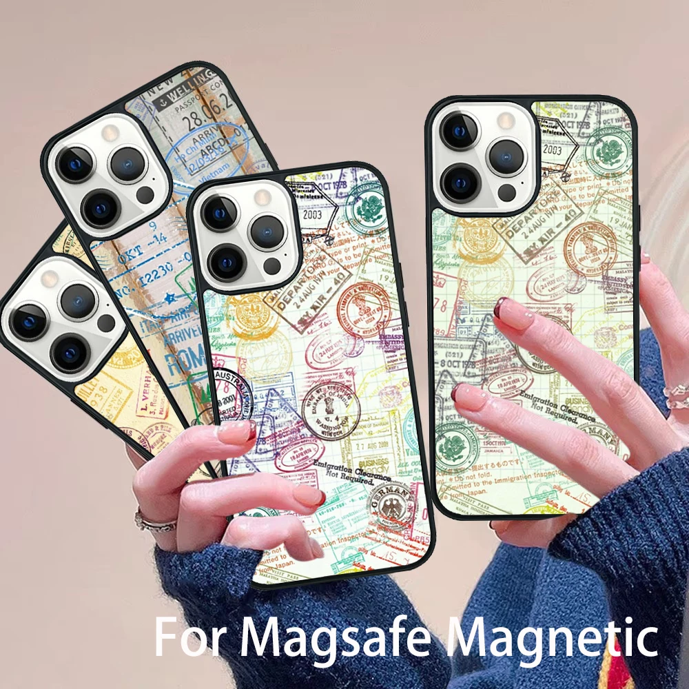 Retro Post Card Passport Stamps Phone Case Magesafe Magnetic Wireless Cover For IPhone 16 11 12 13 14 15 Pro Max Plus Mini
Retro Post Card Passport Stamps Phone Case Magesafe Magnetic Wireless Cover For IPhone 16 11 12 13 14 15 Pro Max Plus Mini
