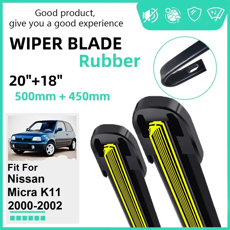 Rubber Car Wiper Blades for Nissan Micra K11 2000-2002 Front Windscreen Windshield Rubber Car Accessories 2000 2001 2002
Rubber Car Wiper Blades for Nissan Micra K11 2000-2002 Front Windscreen Windshield Rubber Car Accessories 2000 2001 2002