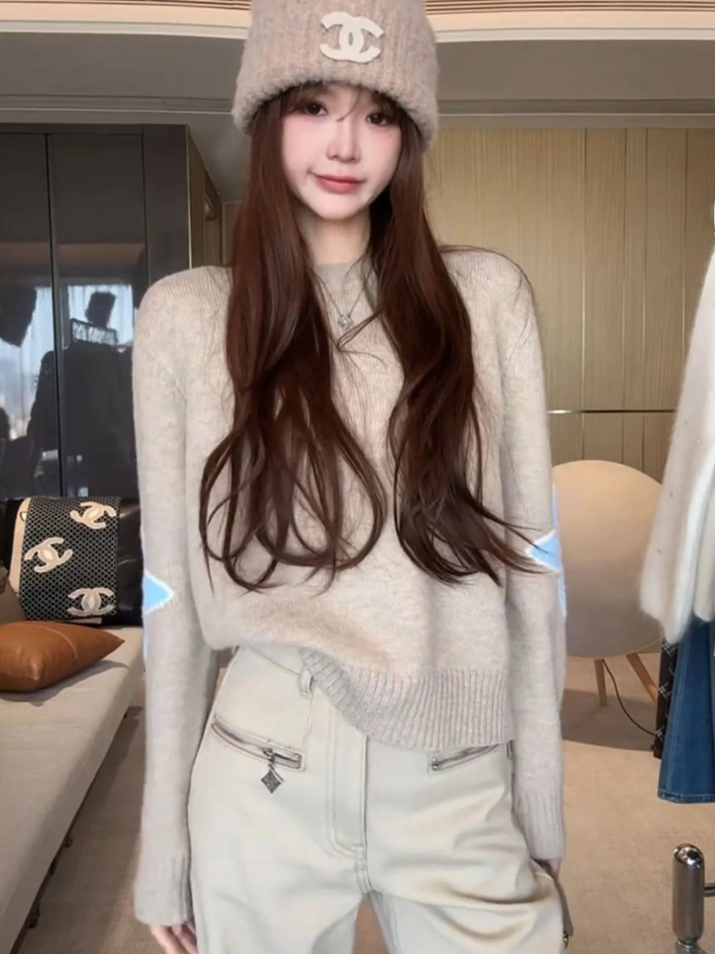 Korean Sle Women's Faion Spring Outfit High Waist Long Pants Long Sve Printed Knitwear Flared Jeans Two Piece Set
Korean Sle Women's Faion Spring Outfit High Waist Long Pants Long Sve Printed Knitwear Flared Jeans Two Piece Set
