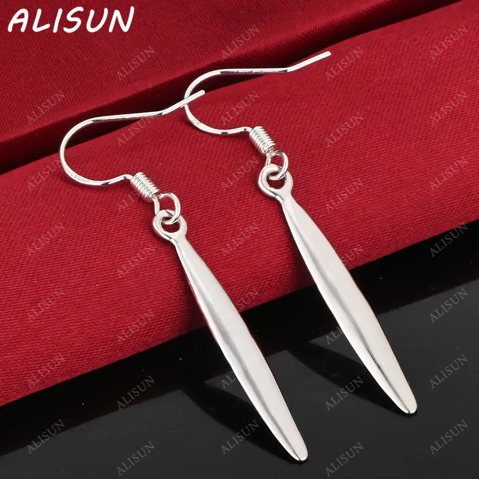 ALISUN 925 Sterling Silver Long Flat Earrings Drop Earrings Charm Trend Birthday Gifts Fashion Party Fine Jewelry
ALISUN 925 Sterling Silver Long Flat Earrings Drop Earrings Charm Trend Birthday Gifts Fashion Party Fine Jewelry