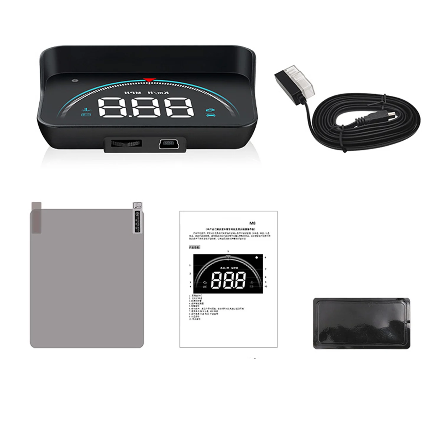 1pc Car OBD2 GPS Head-Up Display Auto Electronics HUD Projector Display Digital Car Speedometer Accessories for All Car
1pc Car OBD2 GPS Head-Up Display Auto Electronics HUD Projector Display Digital Car Speedometer Accessories for All Car