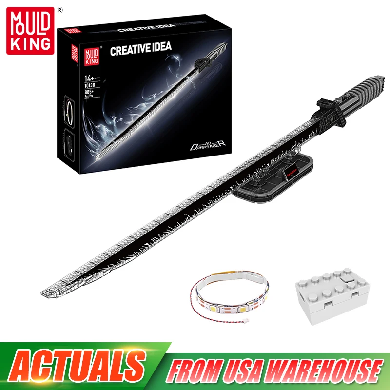 Mould King 10138 Star Plan Toys The Dark Saber Building Block with Led Parts Assembly Cosplay Brick Toys Kids Christmas Gift
Mould King 10138 Star Plan Toys The Dark Saber Building Block with Led Parts Assembly Cosplay Brick Toys Kids Christmas Gift