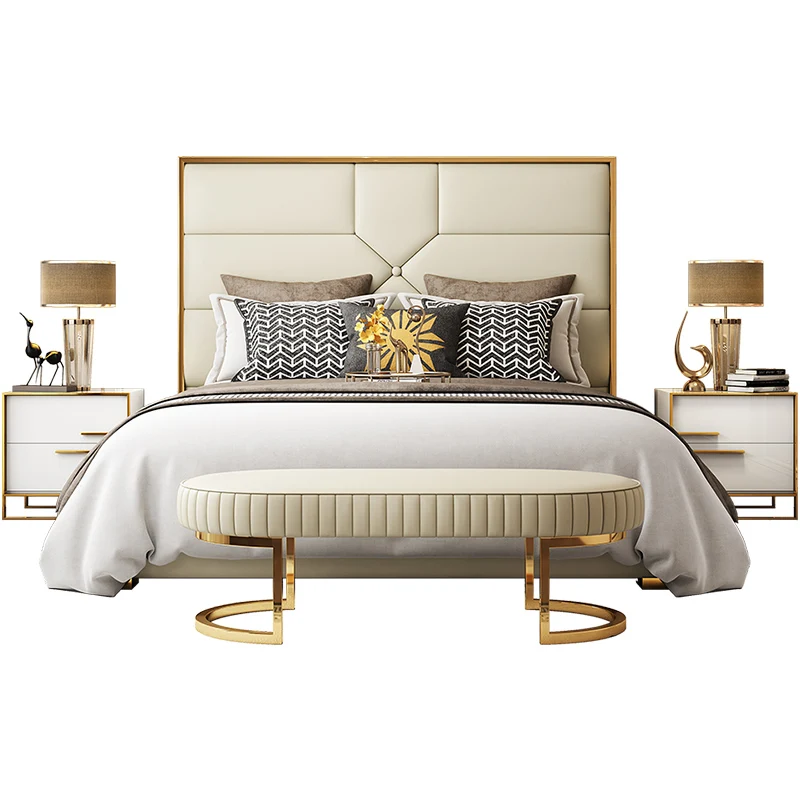 @#Modern Italian Design Hotel Bedroom Set Luxury Beds Leather Upholstered Soft Bed
@#Modern Italian Design Hotel Bedroom Set Luxury Beds Leather Upholstered Soft Bed