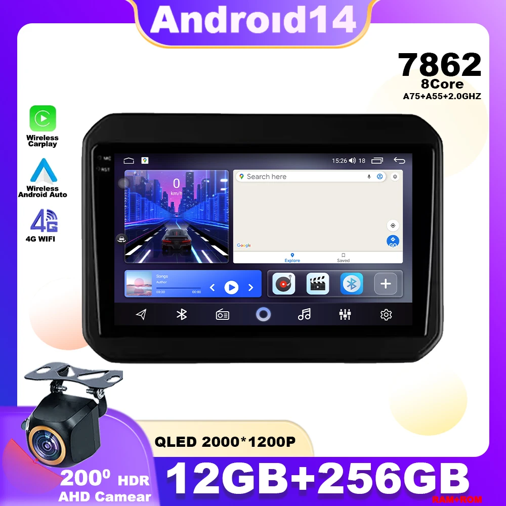 Android 14 For Suzuki Ignis 2016 - 2020 Car Radio Multimedia Player Stereo Navigation GPS 4G Wireless Carplay WIFI HDR QLED IPS
Android 14 For Suzuki Ignis 2016 - 2020 Car Radio Multimedia Player Stereo Navigation GPS 4G Wireless Carplay WIFI HDR QLED IPS