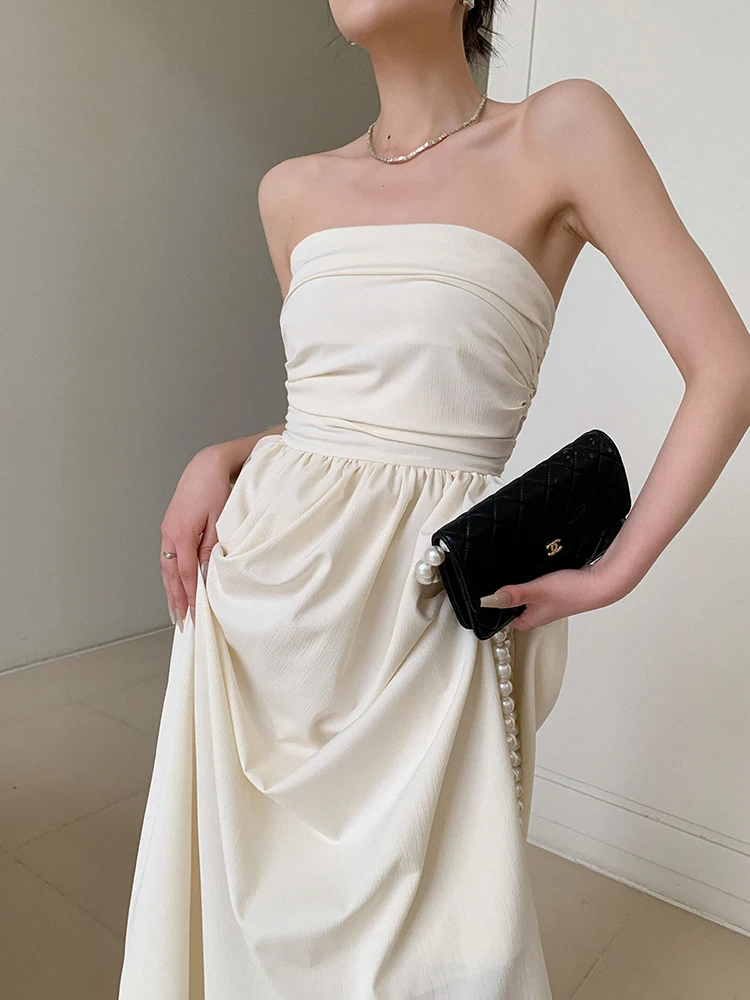 JWUNIQUE Women's Summer 2026 Backless Long Dress High Waist Slimming Chest Dimpled Cream Color Tube Top Dress Commute Simple ...
JWUNIQUE Women's Summer 2026 Backless Long Dress High Waist Slimming Chest Dimpled Cream Color Tube Top Dress Commute Simple ...