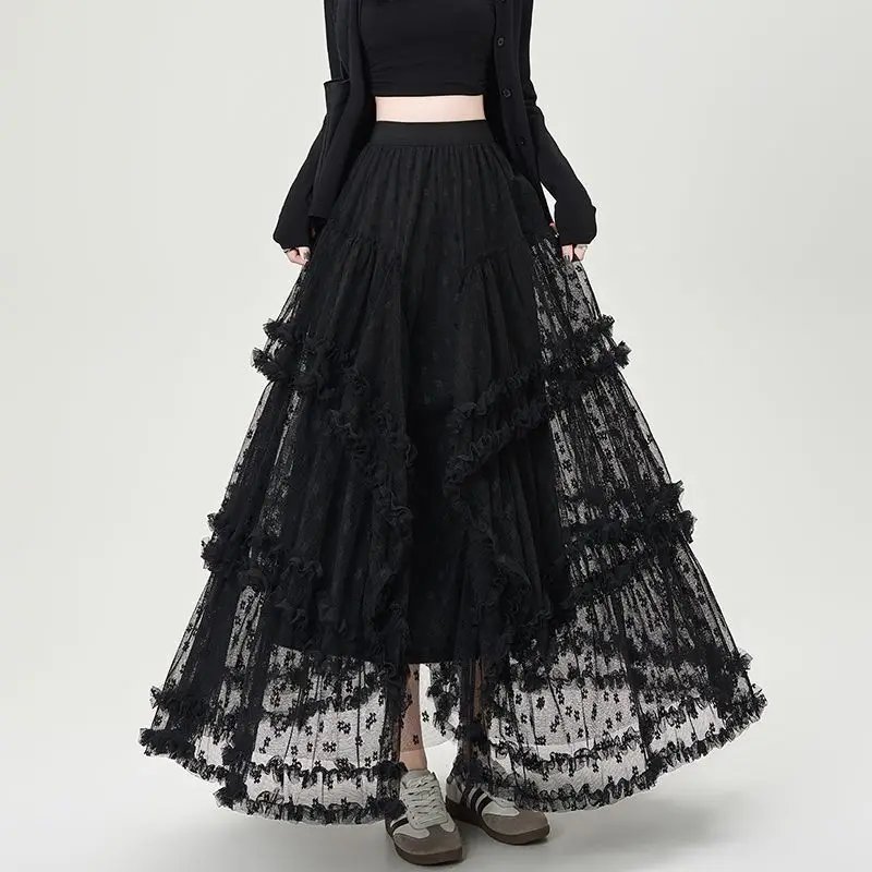 Vintage Gothic Black Skirts Women Fairycore Grunge Lace Patchwork Trumpet Skirt Punk Streetwear Partywear Emo Alt Skirts
Vintage Gothic Black Skirts Women Fairycore Grunge Lace Patchwork Trumpet Skirt Punk Streetwear Partywear Emo Alt Skirts