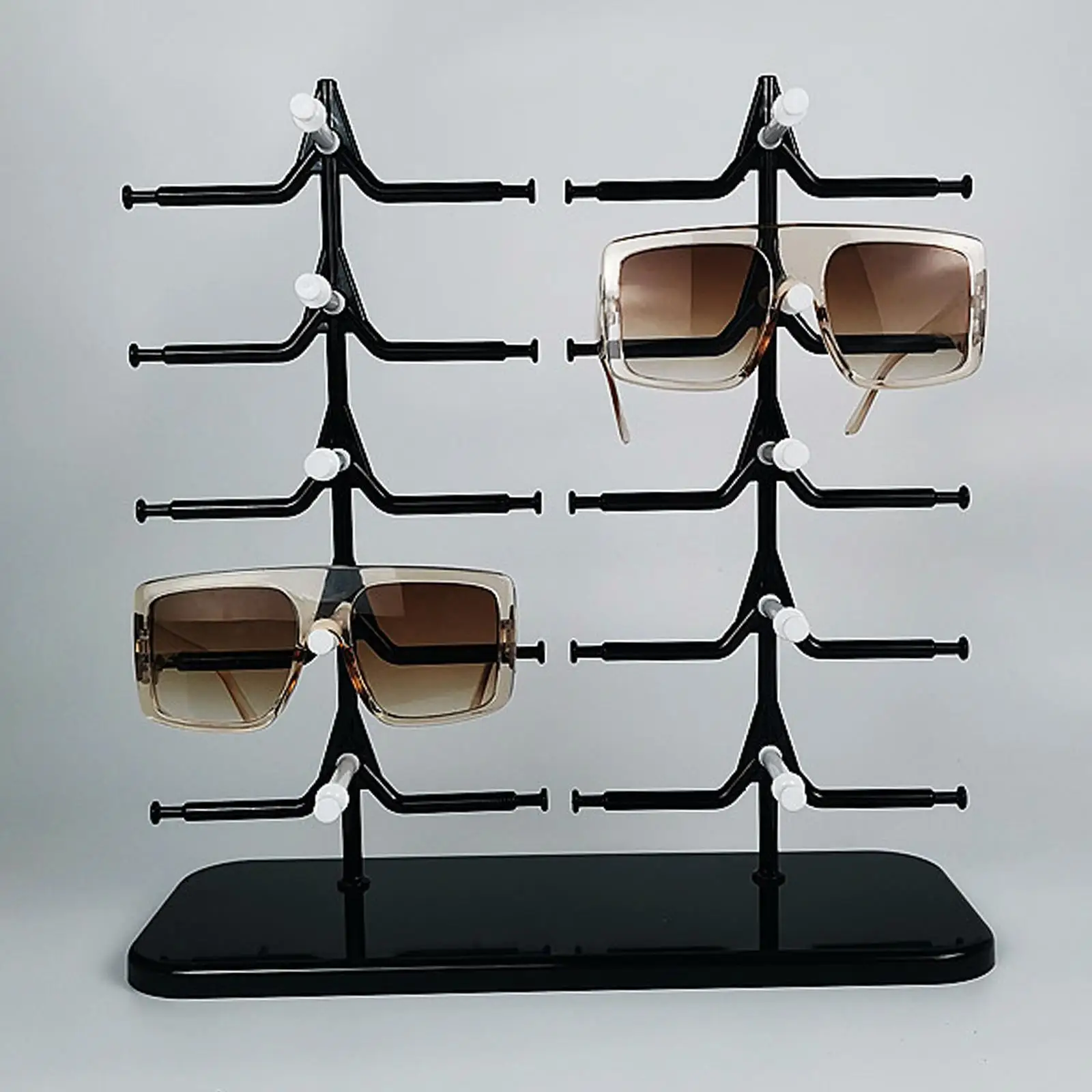 Two-Row Sunglasses Display Rack Eyeglass Glasses Stand Holder, Simple Installation, Rotational Style and Easy Disassembly
Two-Row Sunglasses Display Rack Eyeglass Glasses Stand Holder, Simple Installation, Rotational Style and Easy Disassembly
