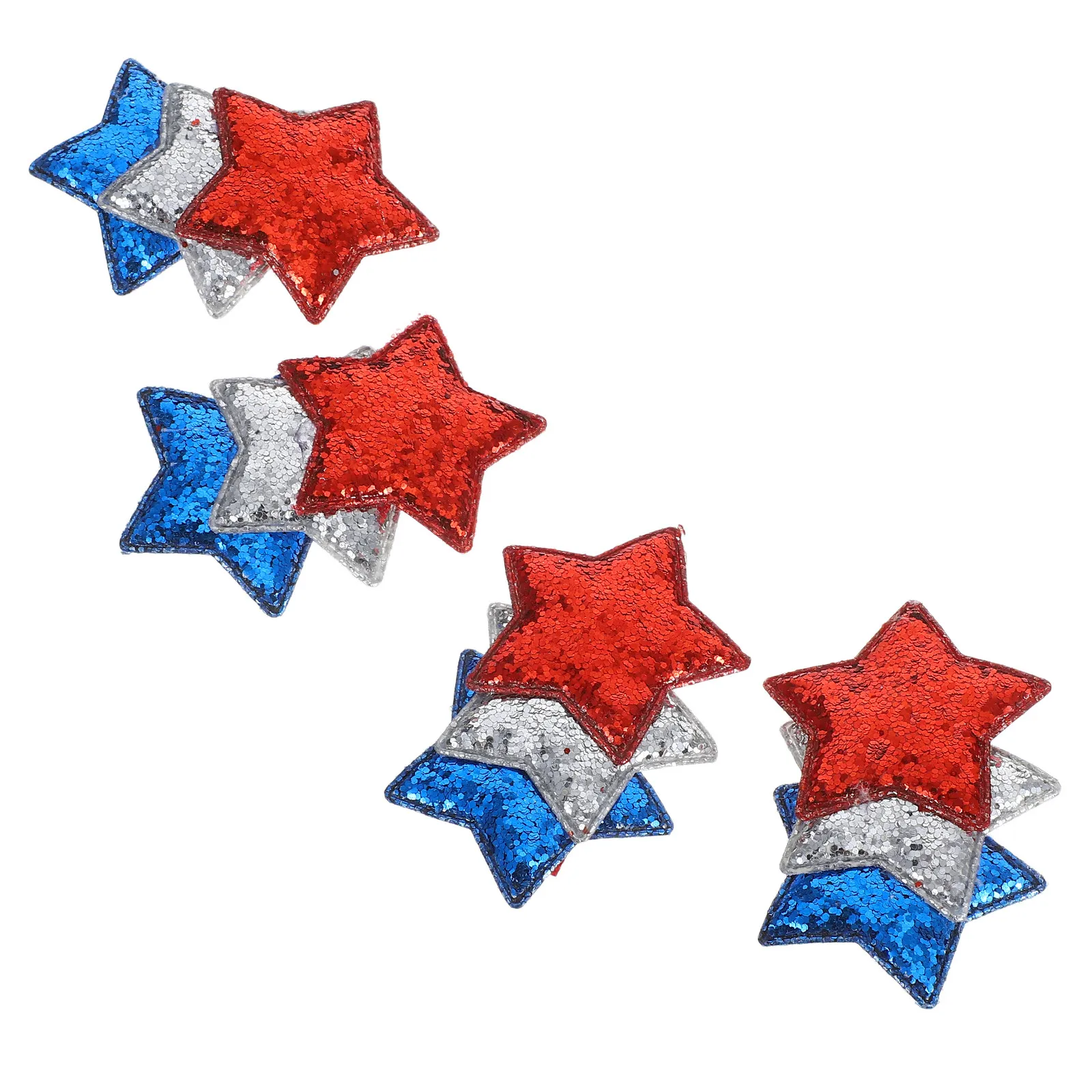 4Pcs Star Shaped Hair Clips Red Silver Blue Glitter Patriotic Hair Accessories for Independence Day 4Th of July Labor Day Party
4Pcs Star Shaped Hair Clips Red Silver Blue Glitter Patriotic Hair Accessories for Independence Day 4Th of July Labor Day Party