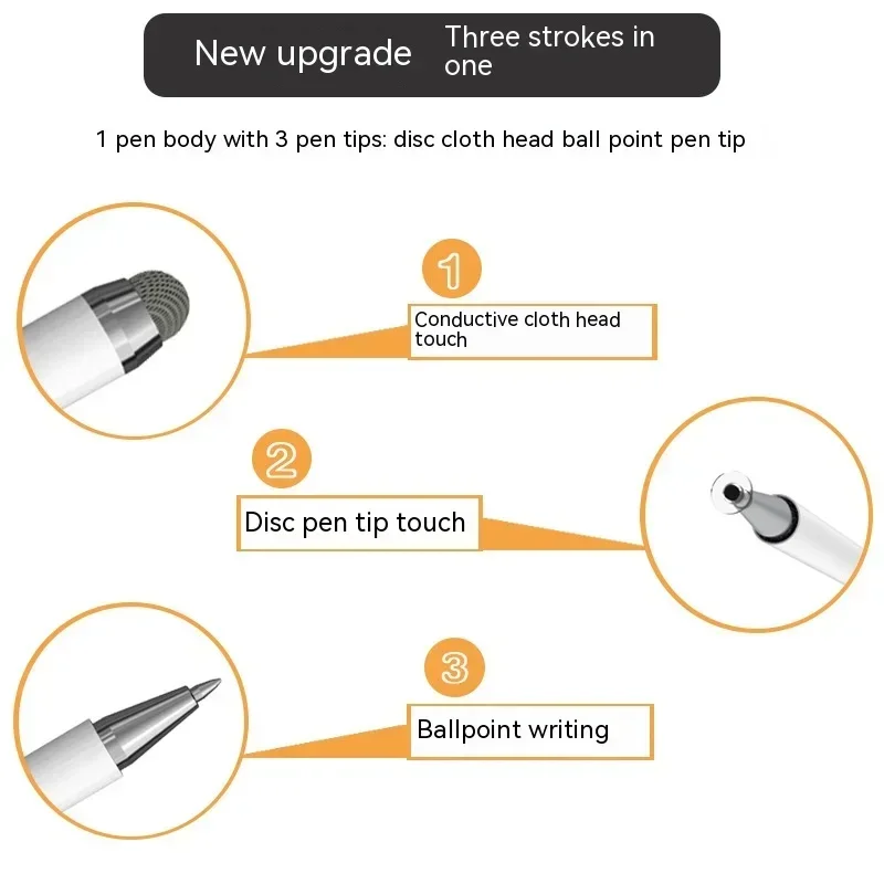 Universal Stylus Pen 2in1 — For Tablet Mobile Android iOS Phone iPad Accessories, Capacitive Screen Touch Pen for Drawing Tablet
Universal Stylus Pen 2in1 — For Tablet Mobile Android iOS Phone iPad Accessories, Capacitive Screen Touch Pen for Drawing Tablet