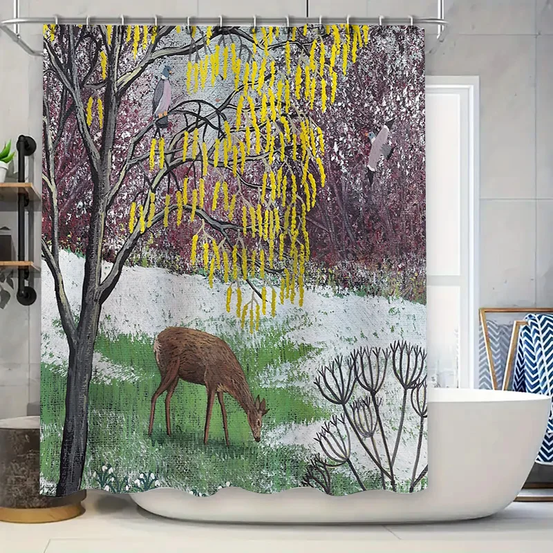 Deer Forest Shower Curtain Nature Wildlife Backdrop Rustic Farmhouse Bathroom Decor Woodland Animal Shower Curtain Vintage Home
Deer Forest Shower Curtain Nature Wildlife Backdrop Rustic Farmhouse Bathroom Decor Woodland Animal Shower Curtain Vintage Home