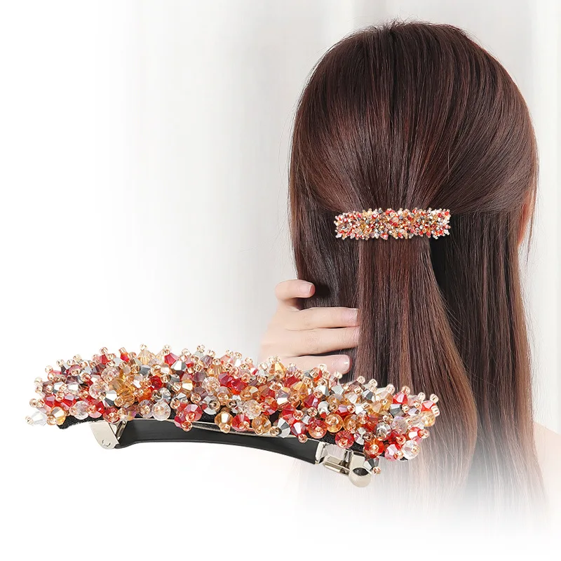 Korean Women Ladies Rhinestone Crystal Headwear , Woman Fashion Hair Clip , Barrette
Korean Women Ladies Rhinestone Crystal Headwear , Woman Fashion Hair Clip , Barrette