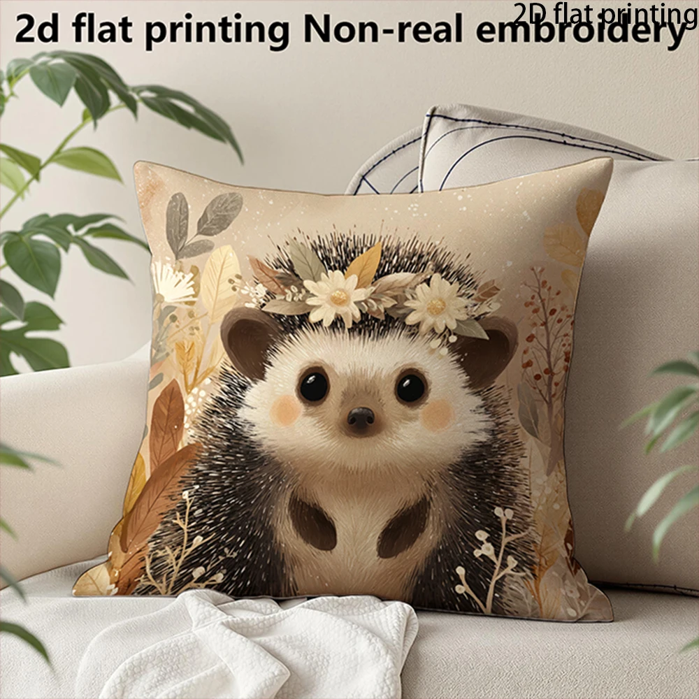 2D Flat-1PC Floral Hedgehog Throw Pillow Cover ,Suitable for beds, sofas, lounge chairs, home decoration.
2D Flat-1PC Floral Hedgehog Throw Pillow Cover ,Suitable for beds, sofas, lounge chairs, home decoration.