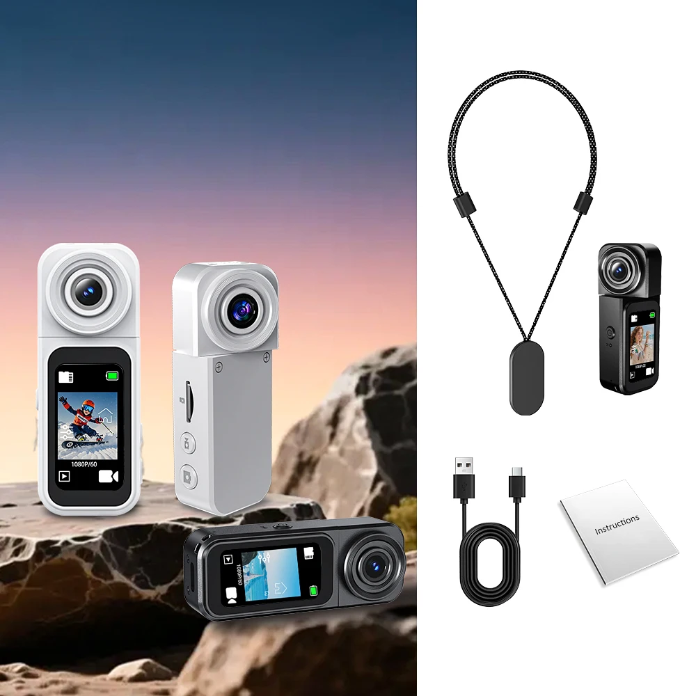 A75 WiFi Action Camera Strong Magnetic POV 2.7K Recording Hands Free 400mAh Mini Camcorders 1.47 inch IPS Touch Screen Camera
A75 WiFi Action Camera Strong Magnetic POV 2.7K Recording Hands Free 400mAh Mini Camcorders 1.47 inch IPS Touch Screen Camera