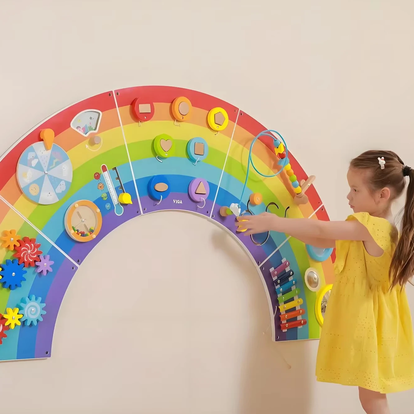 Multifunctional wall-mounted busy board wooden activity toy sensory busy board children's educational toy
Multifunctional wall-mounted busy board wooden activity toy sensory busy board children's educational toy