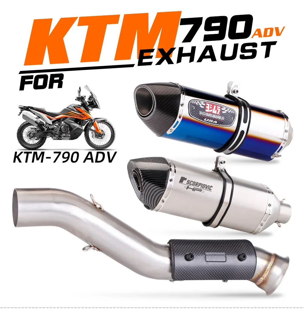Motorcycle For KTM 790 Adventure / R 2019 2020 2021 790 Adventure R Rally 19-21 790ADV Escape Slip-on Exhaust With Mid Link Pipe
Motorcycle For KTM 790 Adventure / R 2019 2020 2021 790 Adventure R Rally 19-21 790ADV Escape Slip-on Exhaust With Mid Link Pipe