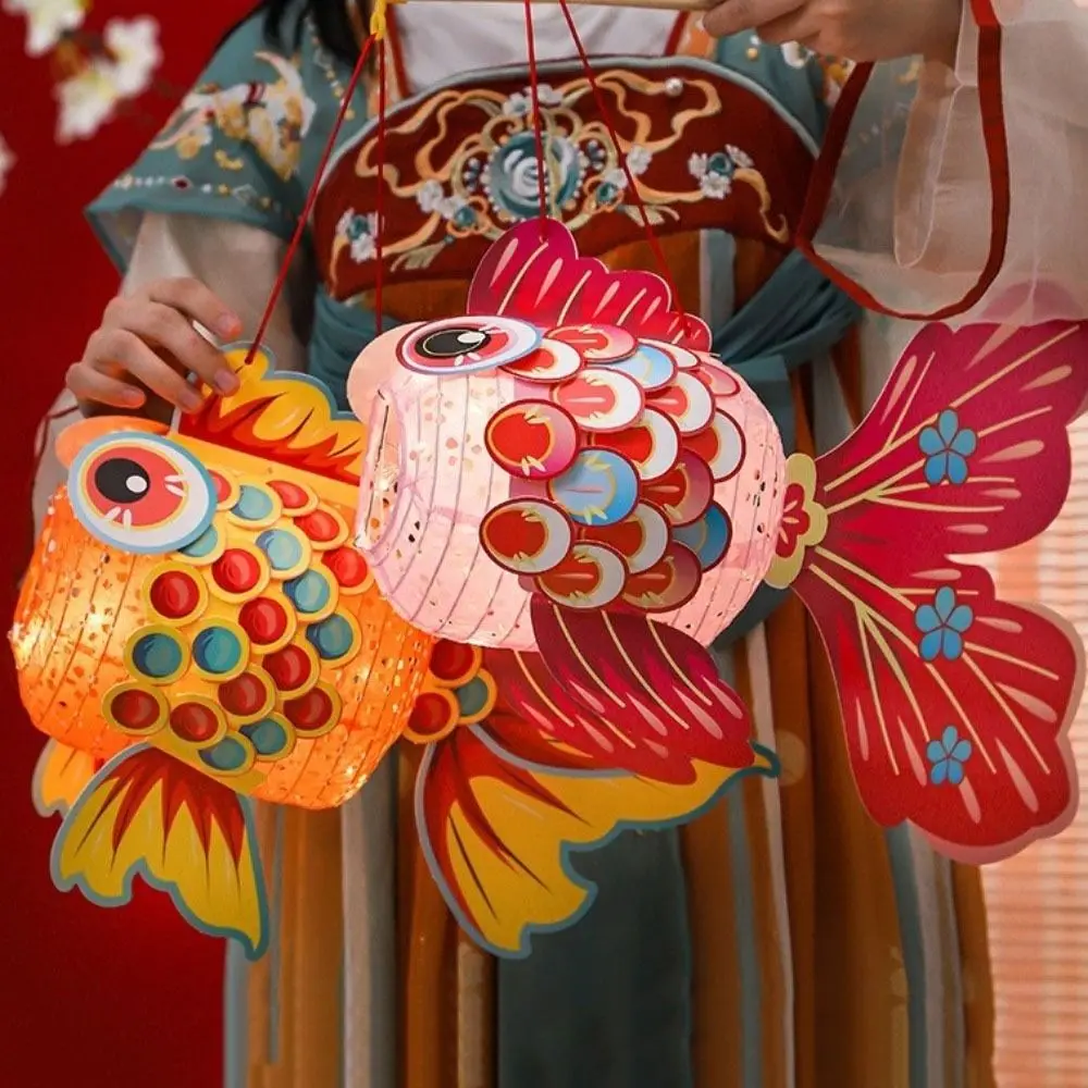 Fish Middle Autumn Festival Lantern Hand Made Paper DIY Lantern Material Kit Traditional Chinese Style Mid Autumn Lotus Lantern
Fish Middle Autumn Festival Lantern Hand Made Paper DIY Lantern Material Kit Traditional Chinese Style Mid Autumn Lotus Lantern