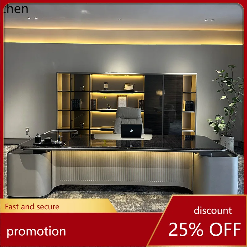 ZML High-End Office Desk Chairman Modern Ebony Wood Leather Desk Office Supplies
ZML High-End Office Desk Chairman Modern Ebony Wood Leather Desk Office Supplies