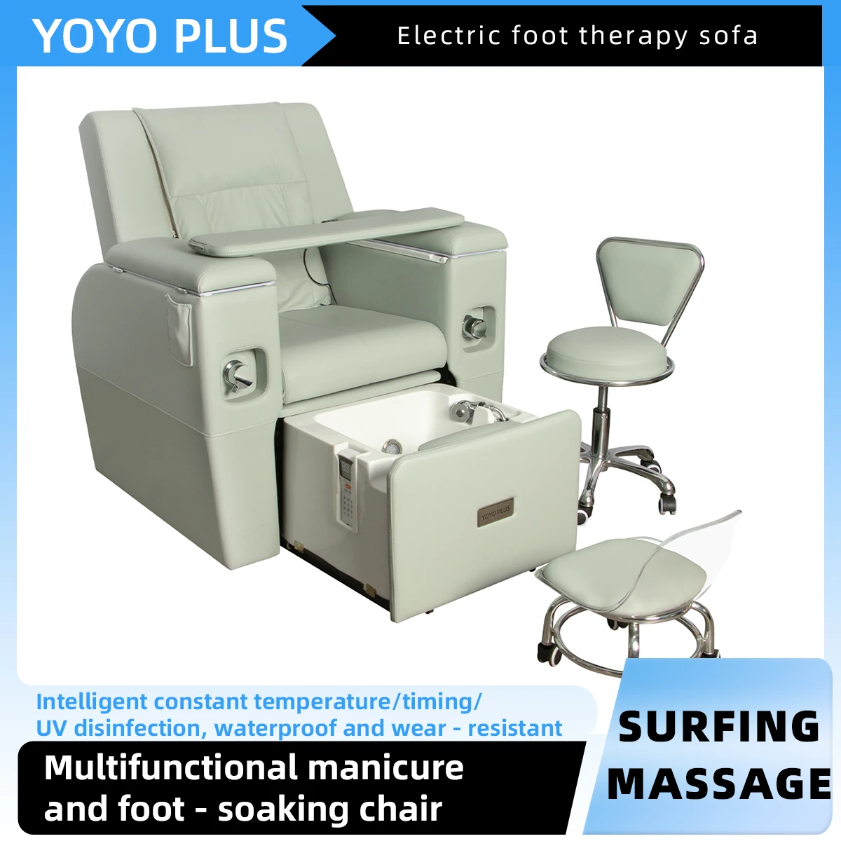 Electric Nail Art And Foot Bath Sofa Multi-Functional Reclining Single-person Massage Foot Bath Chair Tattoo Eyelash and Eyebrow
Electric Nail Art And Foot Bath Sofa Multi-Functional Reclining Single-person Massage Foot Bath Chair Tattoo Eyelash and Eyebrow