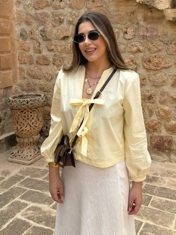 HH женская летняя тонкая модная короткая рубашка из поплина на шнуровке с v-образным вырезом и бантом, женский универсальный элегантный 3-цветный повседневный кардиган, топ
HH женская летняя тонкая модная короткая рубашка из поплина на шнуровке с v-образным вырезом и бантом, женский универсальный элегантный 3-цветный повседневный кардиган, топ