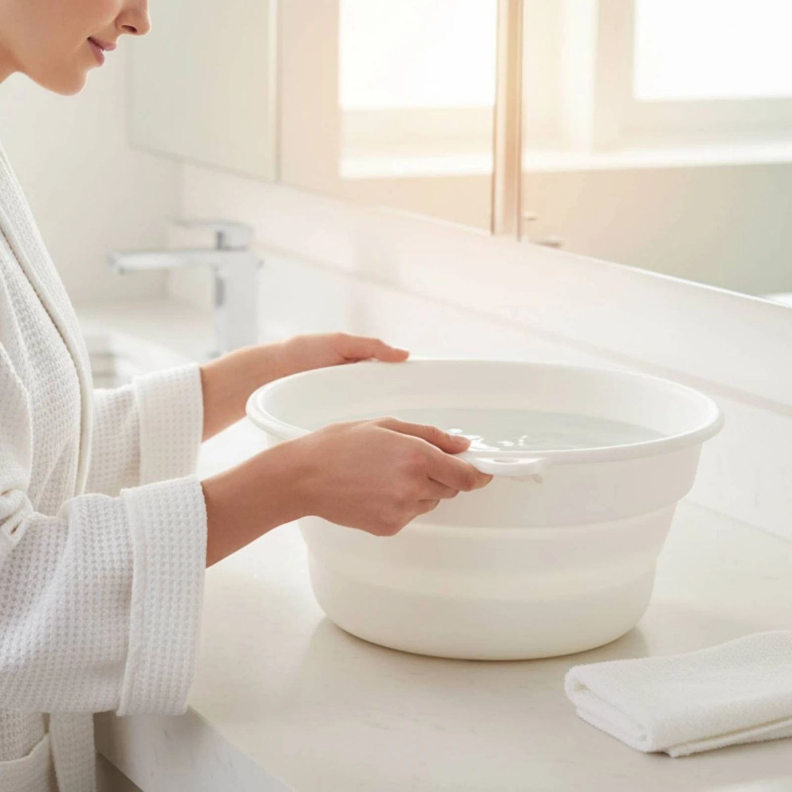 Foldable Silicone Basin Embossed scaleScale Pattern Round Silicone Basin Ice Bath Bowl Space Saving
Foldable Silicone Basin Embossed scaleScale Pattern Round Silicone Basin Ice Bath Bowl Space Saving