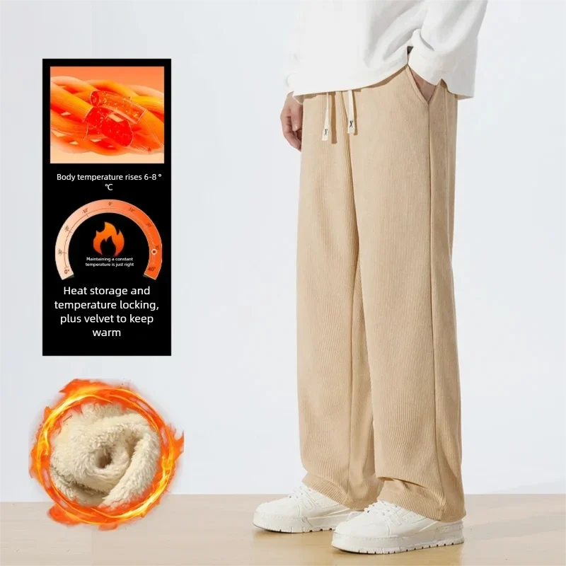 Tight-fitting sports pants for men corduroy sweatpants men's summer versatile loose straight-leg casual trousers
Tight-fitting sports pants for men corduroy sweatpants men's summer versatile loose straight-leg casual trousers