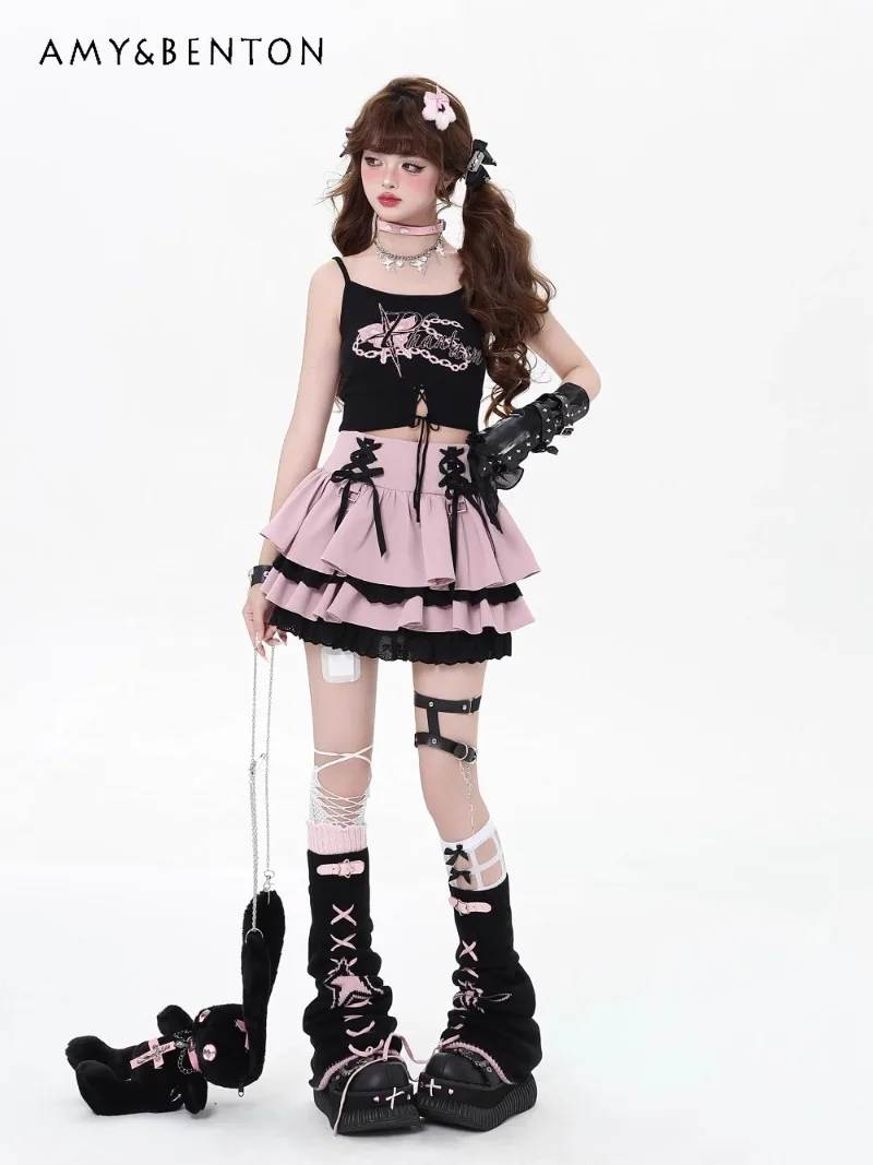 2025 New Japanese Summer Original Y2k Sweet Cool Multi-color Abi Strap Lace Puffy Cake Skirt For Women
2025 New Japanese Summer Original Y2k Sweet Cool Multi-color Abi Strap Lace Puffy Cake Skirt For Women