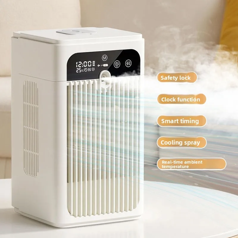 Cooler Desktop Air Conditioning Fan Intelligent Timing Small Fan Silent Household Outdoor Cooling Mini Cooling Fan
Cooler Desktop Air Conditioning Fan Intelligent Timing Small Fan Silent Household Outdoor Cooling Mini Cooling Fan