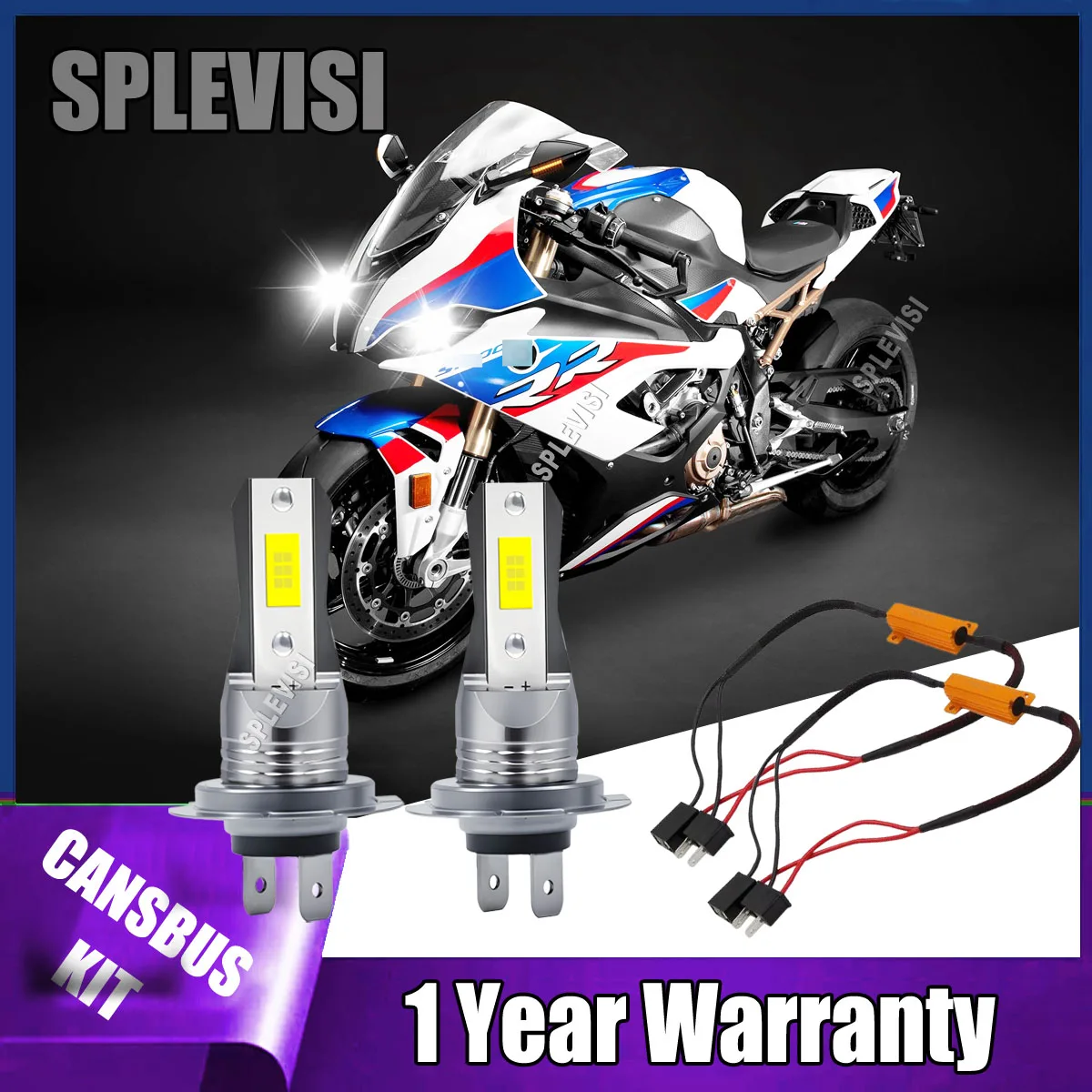 2Pc H7 CANbus Motorcycle Headlight Kit - 6000K White LED For BMW S1000RR 2009 2010 2011 2012 2013 2014 2015 2016 2017 2018 2019
2Pc H7 CANbus Motorcycle Headlight Kit - 6000K White LED For BMW S1000RR 2009 2010 2011 2012 2013 2014 2015 2016 2017 2018 2019