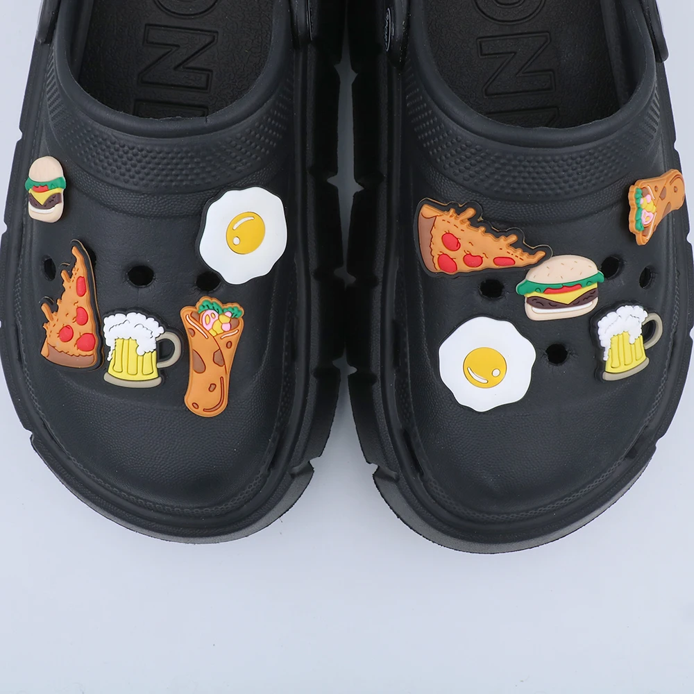 Shoe Decorations Charms Pizza Cartoon Fried Egg Shoe Accessories Charms Hamburger Beer Ornament Children's Holiday Gift 1 Pc
Shoe Decorations Charms Pizza Cartoon Fried Egg Shoe Accessories Charms Hamburger Beer Ornament Children's Holiday Gift 1 Pc