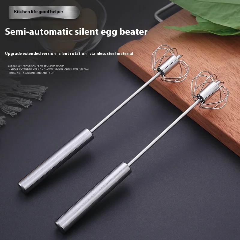 Stainless Steel Egg Beater Manual Stirring Stick Cream Whistler Handheld Baking Manual Semi-Automatic
Stainless Steel Egg Beater Manual Stirring Stick Cream Whistler Handheld Baking Manual Semi-Automatic