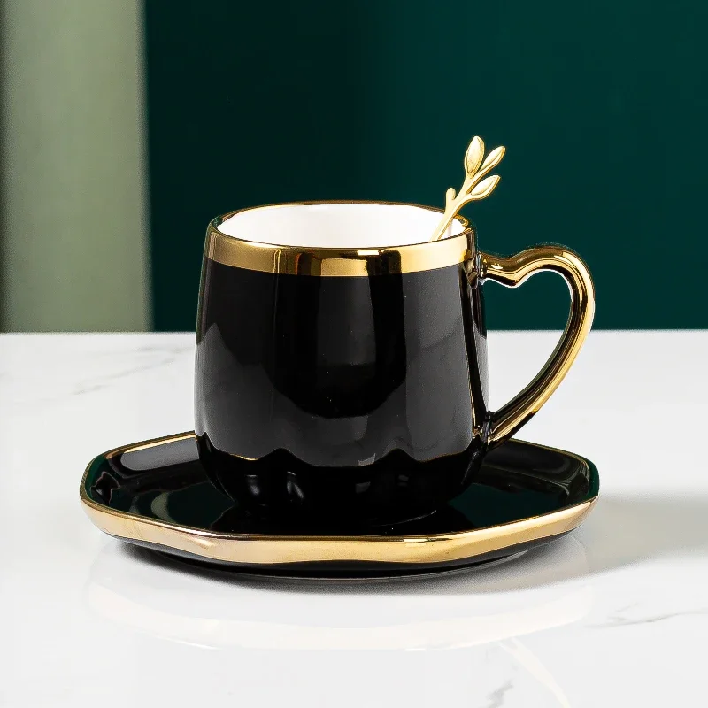 Elegant Ceramic Mug for Tea And Coffee Drinking Men's Style Home Use Milk Style Coffee Cup with Plate And Spoon
Elegant Ceramic Mug for Tea And Coffee Drinking Men's Style Home Use Milk Style Coffee Cup with Plate And Spoon